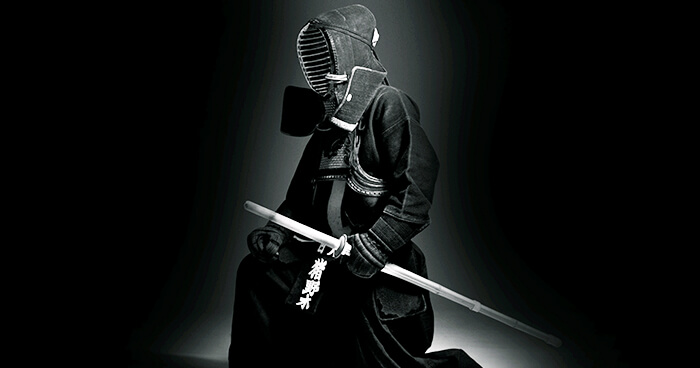 Image of A Japanese Samurai With Sword